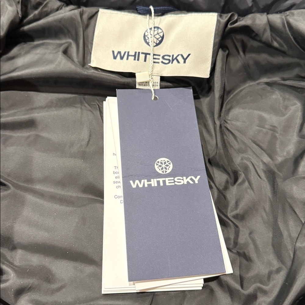 Whitesky Black Puffer Jacket - Picture 4 of 5